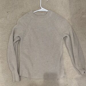 Jessica Simpson Tan Ribbed Sweater